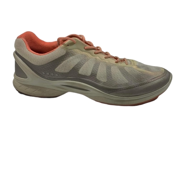 ECCO Biom Performance Sneakers Size 39 US 8.5 Gray/Coral Running Training Shoes - Picture 1 of 9